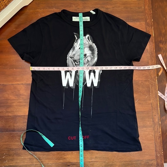 OFF-WHITE Othelo's Wolf Tee in Black All Over - Picture 6 of 10